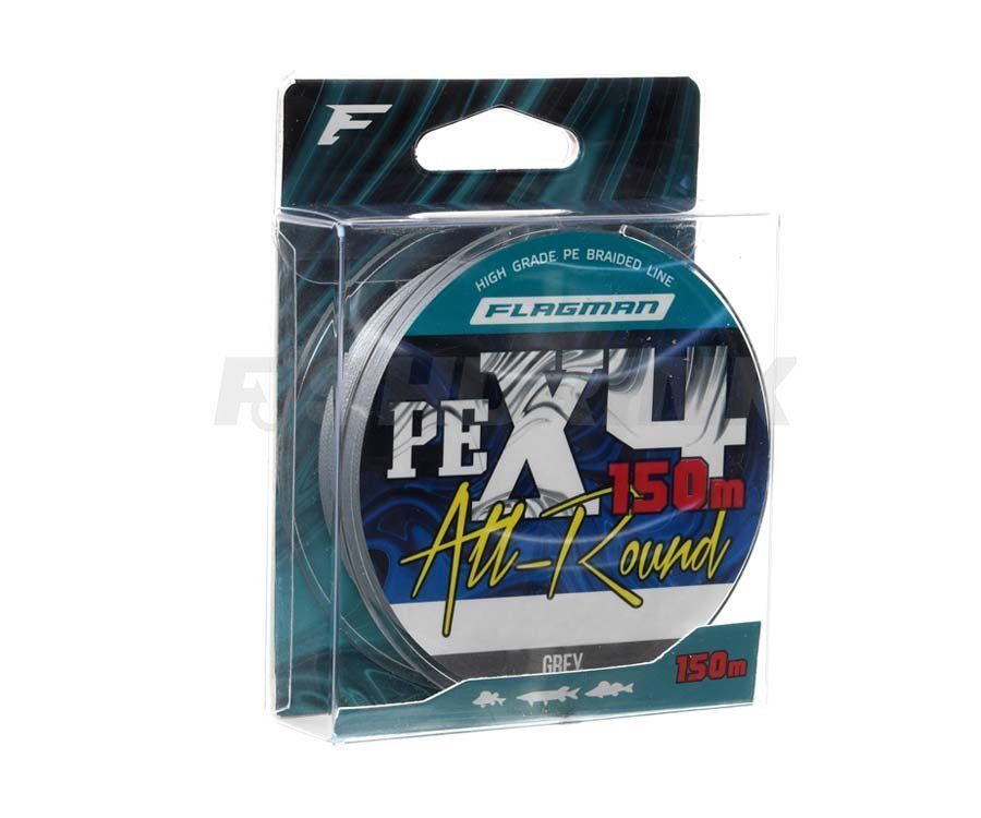 Шнур Flagman All-Round PE X-4 150м 0.23мм Grey