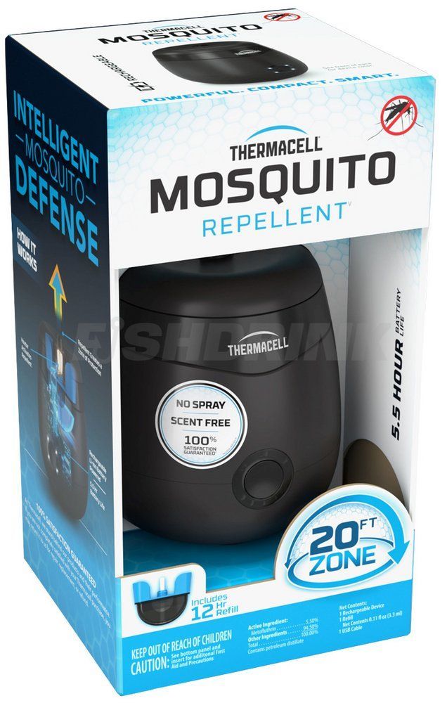 Пристрій від комарів Thermacell E55 Rechargeable Mosquito Repeller к:charcoal