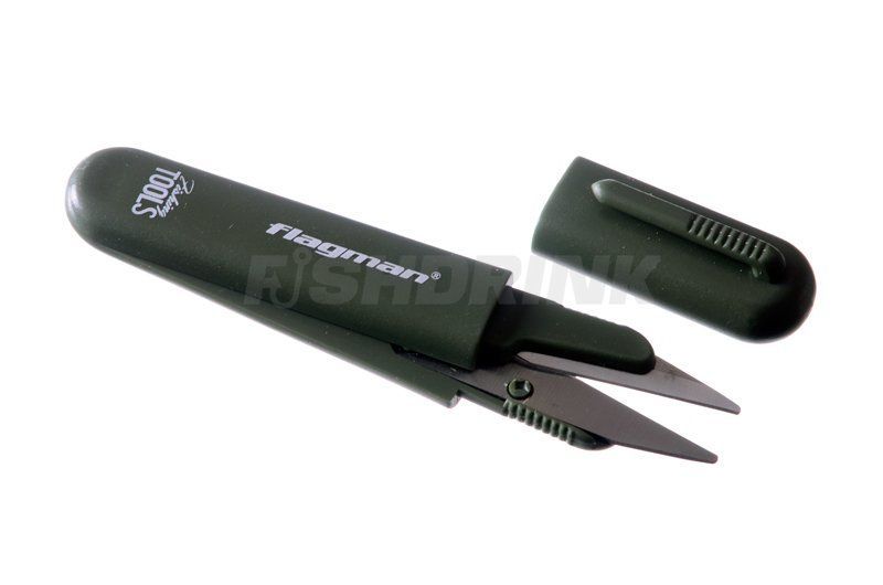 Ножницы для лески Flagman green matt / black