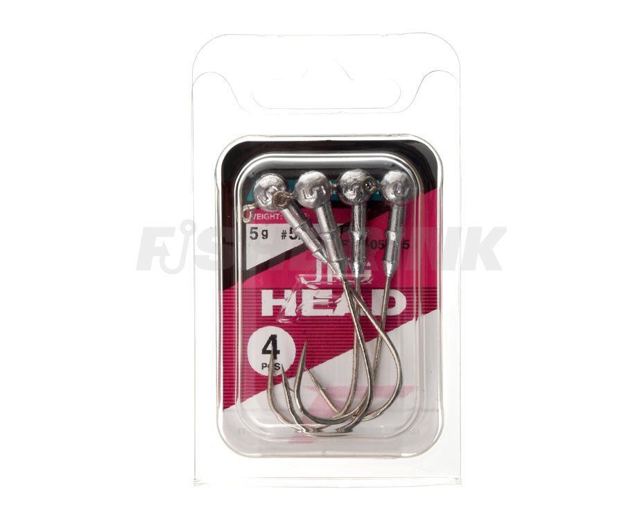 Джиг-головка Flagman Jig Head №5/0 5г, 5 г, 5/0, 4 шт, кулясті