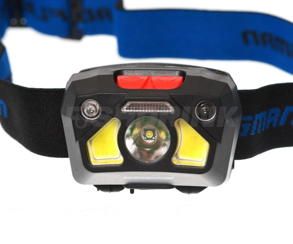 Фонарик налобный Flagman Head Lamp 6 режимов (sensor) с аккумулятором