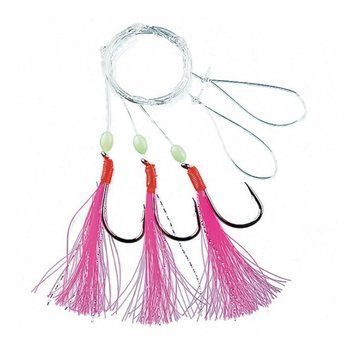 Морський монтаж Fladen Featherrig Pink With Beeds
