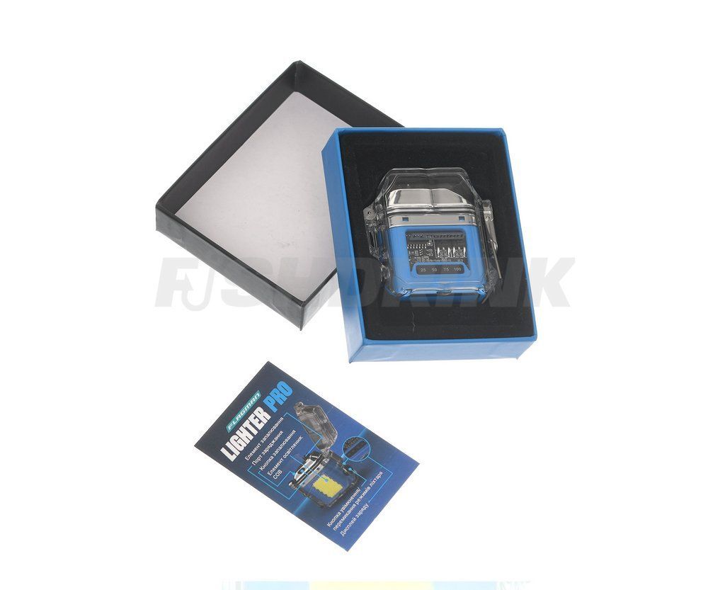 Запальничка електронна + Ліхтар + Дисплей заряду з акумулятором Flagman Lighter Pro + lamp (cold light)