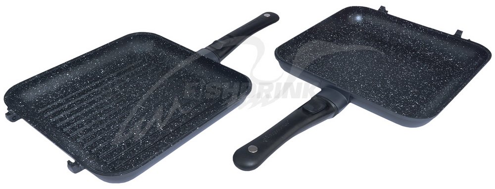 Набір RidgeMonkey Connect Pan & Griddle XXL Granite Edition дві сковороди