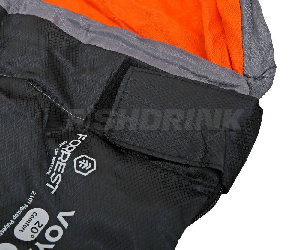 Спальний мішок Forrest Voyager 20&deg;C Sleeping Bag Gray-Black Leftt