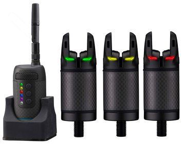 Набір сигналізаторів Prologic K3 Bite Alarm Set 3+1 (Green,Yellow,Red)