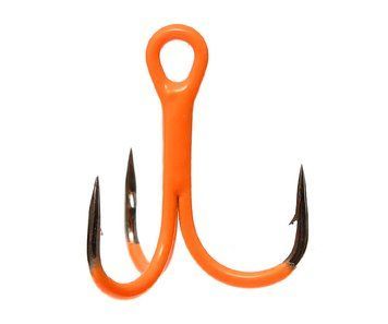 Тройник Flagman F36 Orange UF №8, 5 шт., Трійник, Спиннинговая, 8, Вушко, Orange