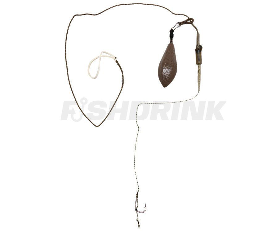Снасть карповая Flagman Running rig 1 крючок №4 80гр