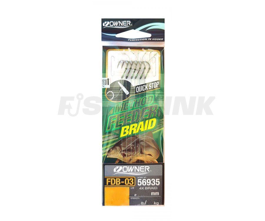 Крючок с поводком Owner Method Feeder FDB-03 №06