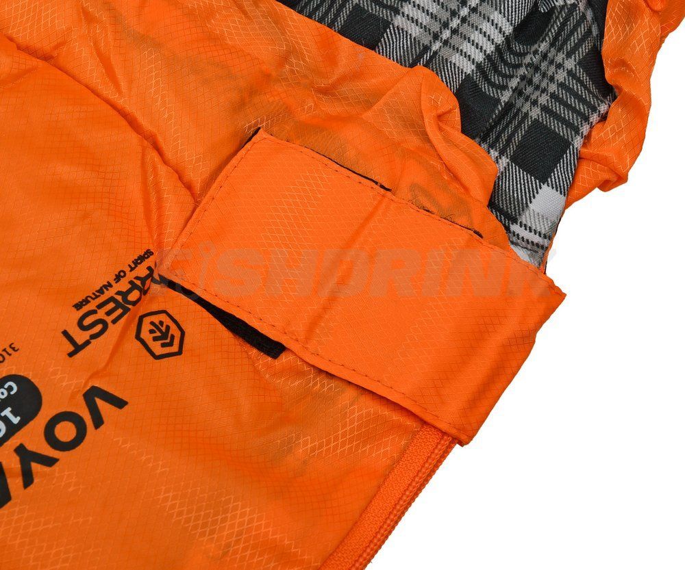 Спальний мішок Forrest Voyager+ 16&deg;C Sleeping Bag Orange-Gray Right