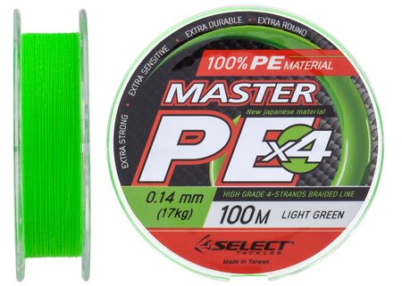 Шнур Select Master PE 100m (салат.) 0.14mm 17kg